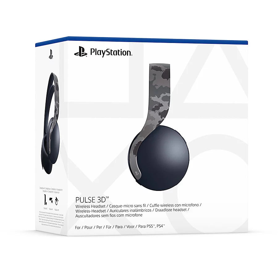 Casque micro sans fil PULSE 3D™ – Grey Camouflage - PS5 & PS4